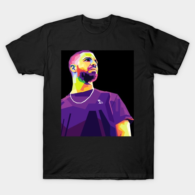 drake pop art T-Shirt by Sakent